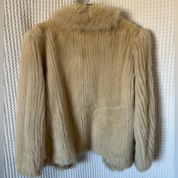 Vintage Mink Fur Coat Tan - Picture 7 of 13